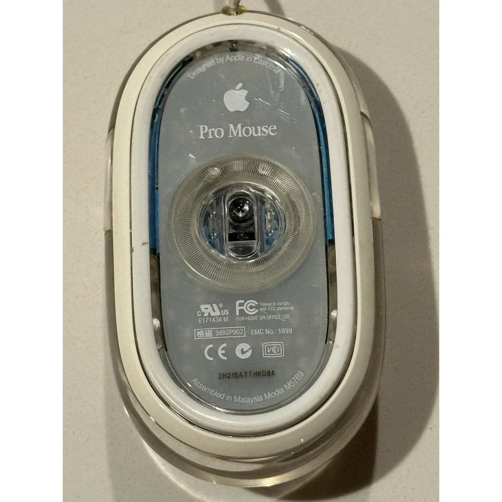 Apple Pro Mouse USB Wired Optical Mouse 2-Button Working